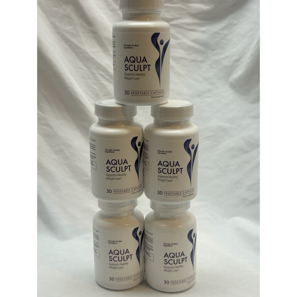 AQUA SCULPT Advanced Weight Loss Support 30 CAPSULES - Exp 04/2028 Lot of 5